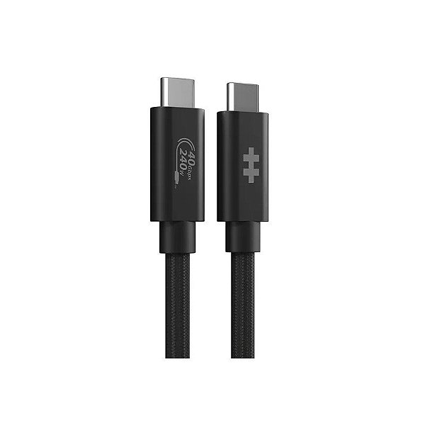 Cabo USB4 Tipo-C Hyperdrive HD6500BKGL Next - Preto 1.2 Metros