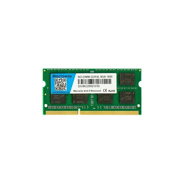 Memória RAM Macroway So-DIMM - 8GB - DDR3L - 1600MHZ - para Notebook