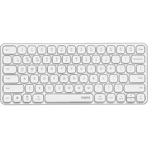Teclado Sem Fio Rapoo E9050L - Branco
