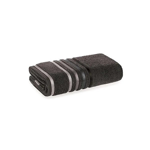 Toalha de Banho Karsten Banon Lumina 86x150cm Carbono