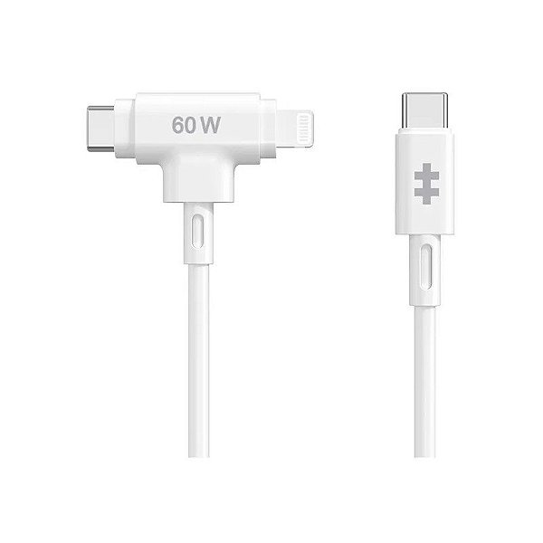 Cabo USB-C para Lightning Hyperjuice HJ4010WHGL 60 W Branco 1,5 Metros