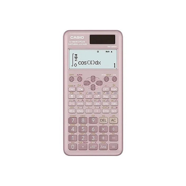 Calculadora Científica Casio FX-991ES Plus 2ª Edição com 417 Funções - Rosa