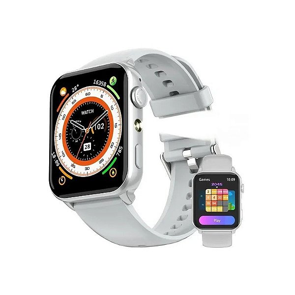 Relógio Blackview R30 Max com Bluetooth - Prata + Pulseira