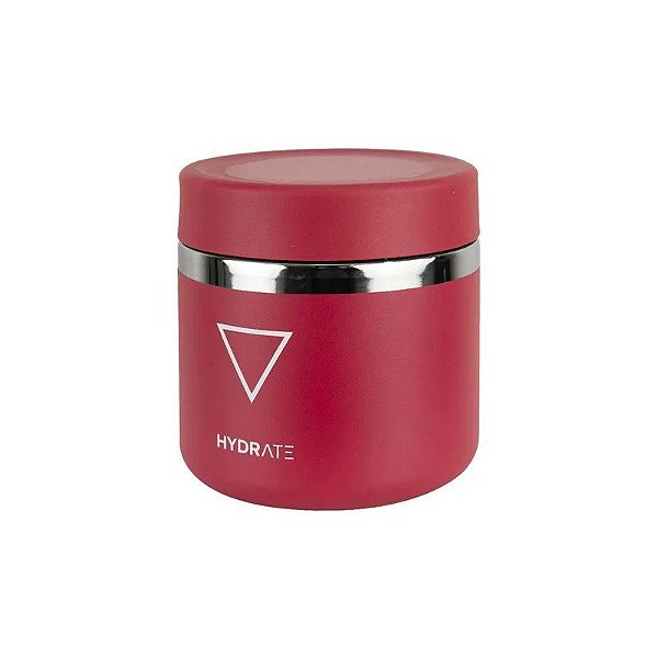 Pote Térmico Alimentício Hydrate Food Flask - 591ML - Vermelho