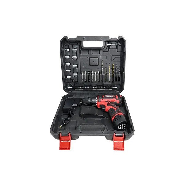 Kit de Ferramentas com Parafusadeira Om LZXY12 - 22 Peças