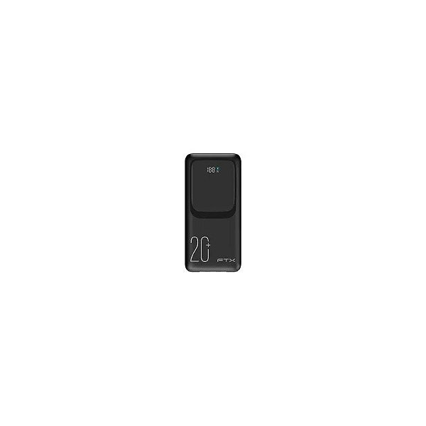 Carregador Portátil FTX PB-20LCD-BK 20000mAh com Display LCD