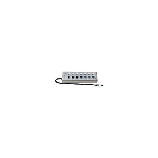 Hub USB 3.0 FTX CT-HUBU7-Ag 7 Portas / 7 USB 3.0 / USB-C Fêmea - Cinza