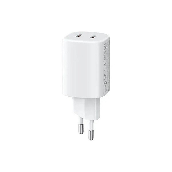 Carregador para Tomada Xiaomi Mi 45W Nano Turbo Adaptador 2 Portas - Branco