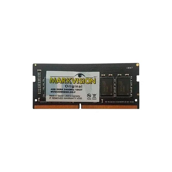 Memória para Notebook Markvision, DDR4 4GB (1X4GB), 2400MHZ, So-DIMM, MVD44096MSD-24, Verde