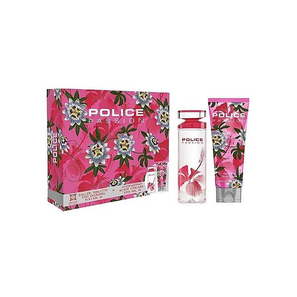 Kit Perfume Police Passion Edt 100ML + Loção Corporal 125ML - Feminino 2 Peças