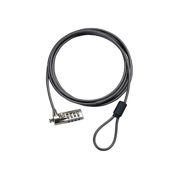 Cabo de Segurança Targus PA410U-71 Defcon T-Lock com Cadeado para Notebook - 1,98 Metros