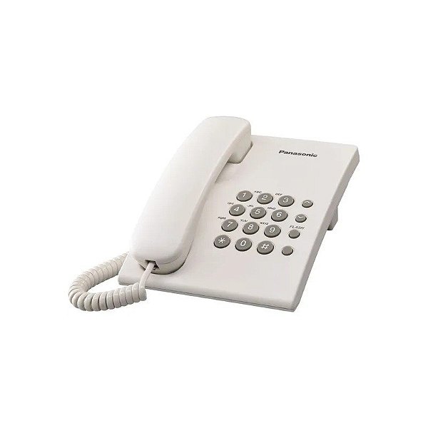 Telefone Panasonic KX-TS500LX - Branco