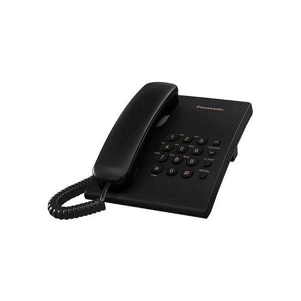 Telefone Panasonic KX-TS500LX - Preto
