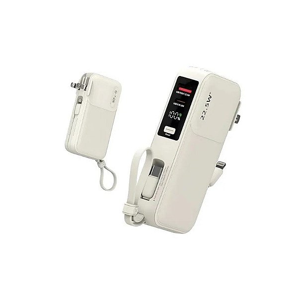 Bateria Auxiliar G-Tide TRAVELER-1 - 10000MAH - Bege