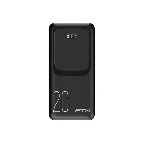 Carregador Portátil FTX PB-20LCD-BK 20000mAh Preto *G 22,5W