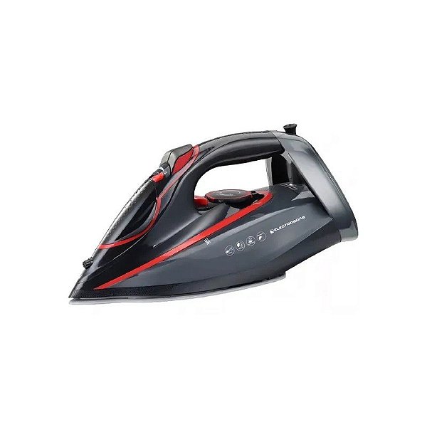Ferro a vapor Electrobras EBPV-30 de 1.200 Watts Antiaderente + Spray 127V ~ 60Hz - Preto/Vermelho
