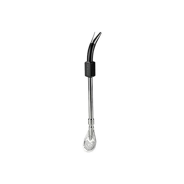 Garrafa Térmica Stanley Legado Clássica Canudo - Prata/Preto