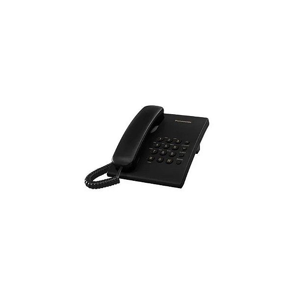 Telefone com Fio Panasonic KX-TS500LX Preto
