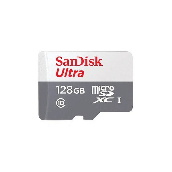 Cartão Micro SD 128GB SanDisk Ultra C10 SDSQUNR-128 SDSQUNR-128G-G GN3MA