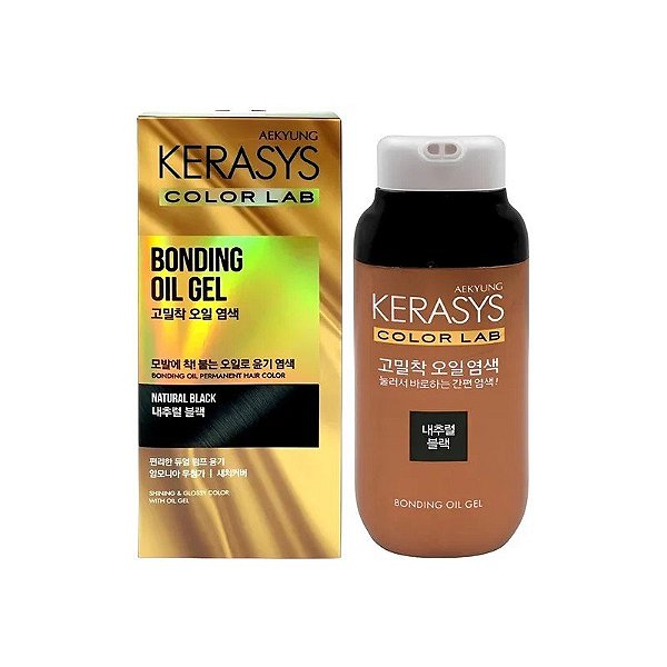 Gel-Óleo Capilar Kerasys Color Lab - Preto Natural 125G