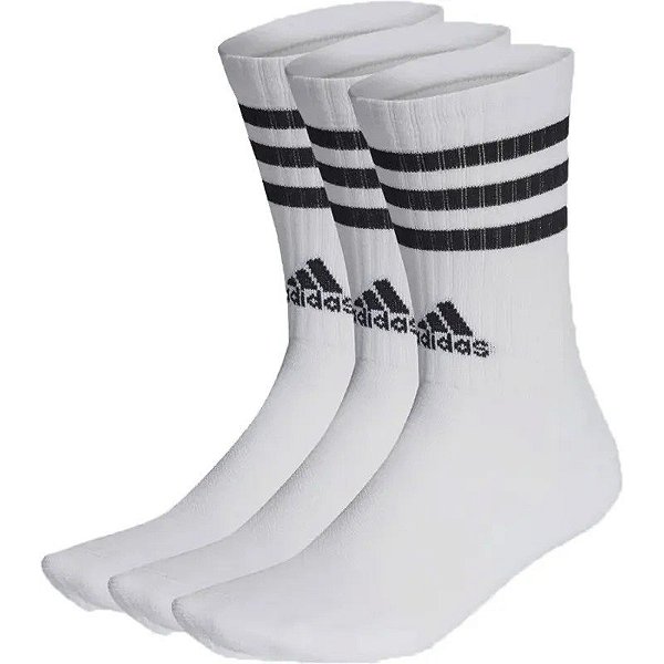 Par Meias Adidas Socks 3S C Spw Crw 3P - HT3458 (3 Pares)