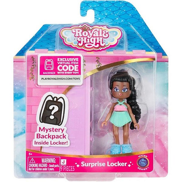 Boneca Royale High Surpresa Locker Water Series - RYH0044 (9 Peças)