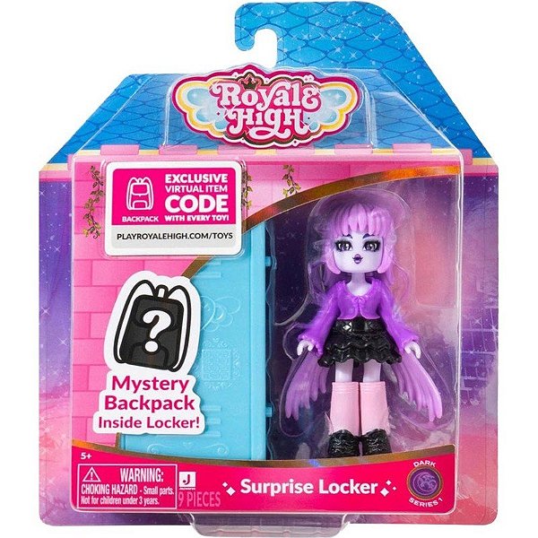 Boneca Royale High Surpresa Armário Dark Series - RYH0032 (9 Peças)