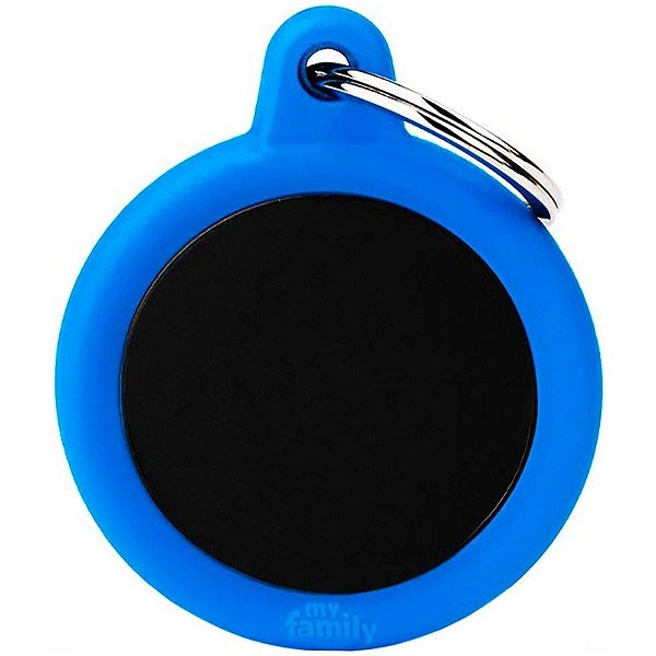 Placa de identificação MyFamily Hushtag HTA04BLUEMP - Azul