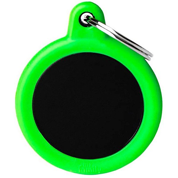Placa de identificação MyFamily Hushtag HTA04GREENMP - Verde