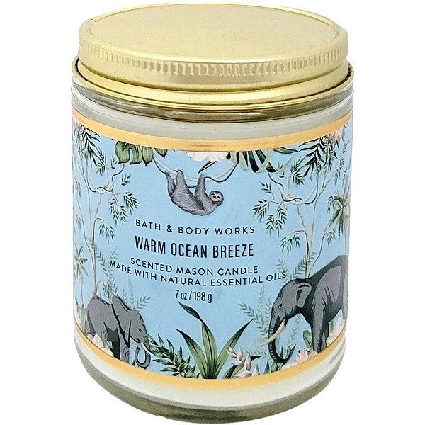 Vela Aromática Bath & Body Works Warm Ocean Breeze - 198g