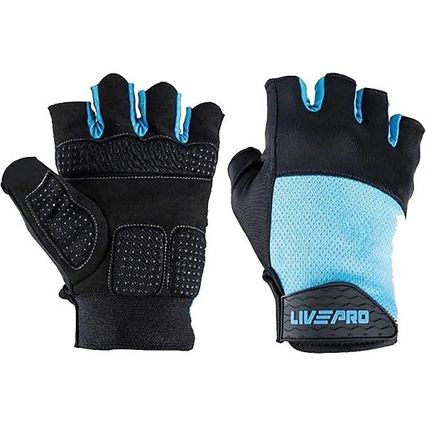 Luvas de treinamento LIVEPRO LP8260 - Azul (M)