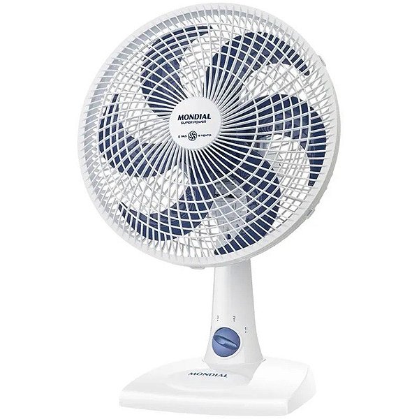 Ventilador de Mesa Mondial 6 Pás 30cm VSP-30-W 220V - 60Hz - Branco