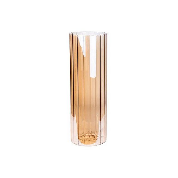 Vaso de Vidro Borosilicato 35CM Âmbar Claro