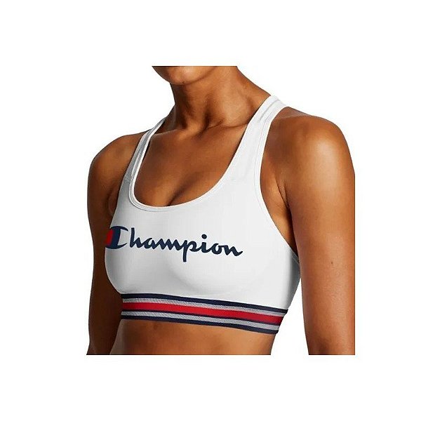 Top Esportivo Feminino Champion Branco