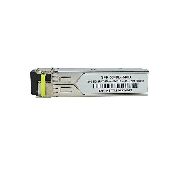 Cabo F. M SFP 2.5G 40KM Bidi LC DDM TX1550-RX1310NM 5348L-R40D