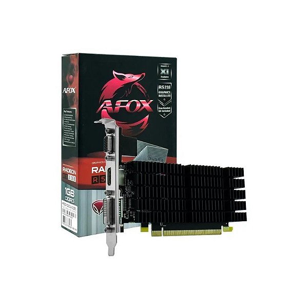 Placa de Vídeo 1GB Afox R5-230 DDR3 AFR5230-1024D3L9V2