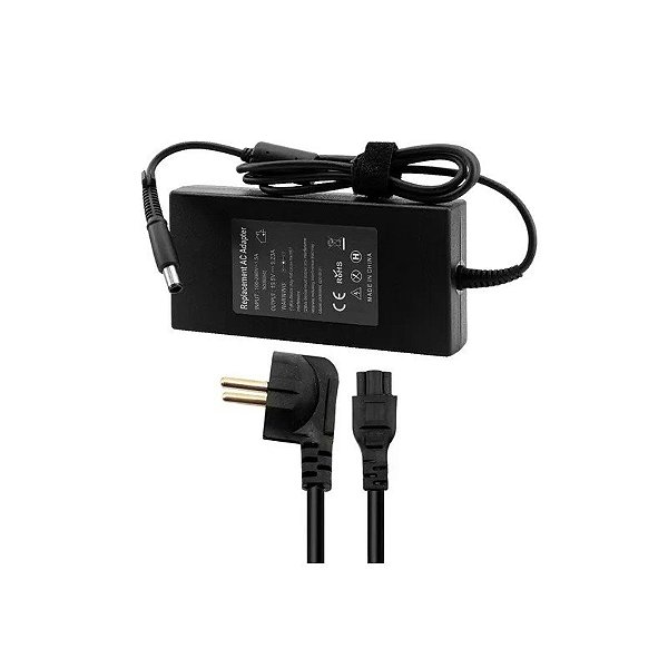 Fonte de Alimentação Trove - 180W - para Notebook Dell/HP - Bivolt - Preto