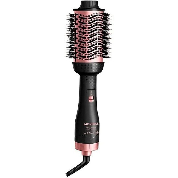 Secador de Cabelo Escova Mondial Back Rose Argan ES-14-BI 1200W - Bivolt 60Hz