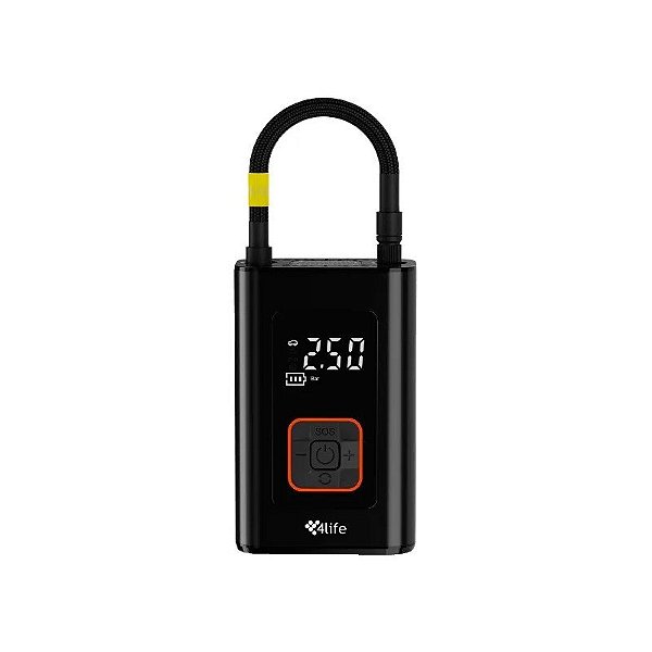Compressor de Ar Portátil 4Life FL22C001G - Preto
