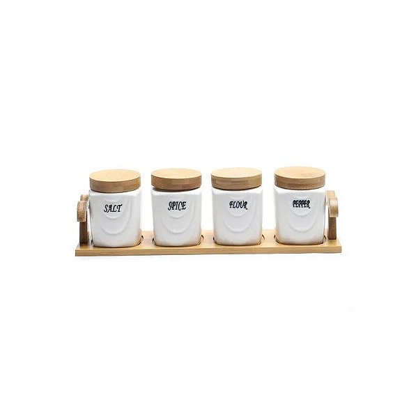 Conjunto de Potes de Cerâmica