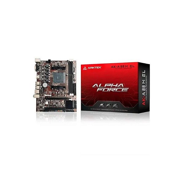 Placa Mãe Arktek AK-A88M Soquete FM2/FM2+ Chipset AMD A88/A85 DDR3 Micro ATX (Sem Caixa)