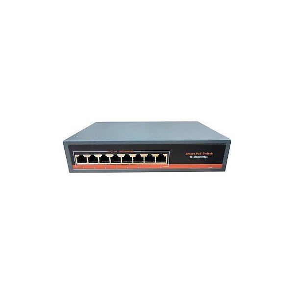 Switch Gerenciável de 8 Portas PoE 120W 10/100/1000Mbps 8 PoE RJ45 G0800GB