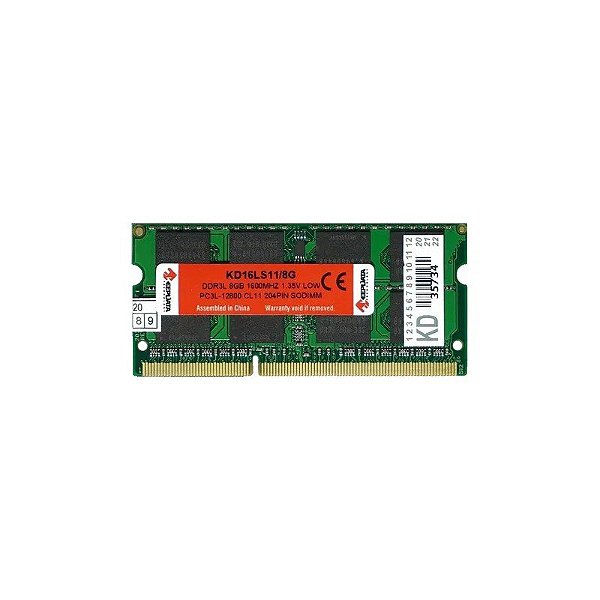 Memória Ram DDR3L So-DIMM Keepdata 1600 MHZ 8 GB KD16LS11/8G
