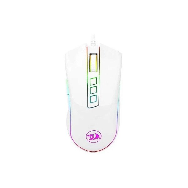 Redragon Cobra M711W RGB Branco Gamer Mouse 10000 Dpi