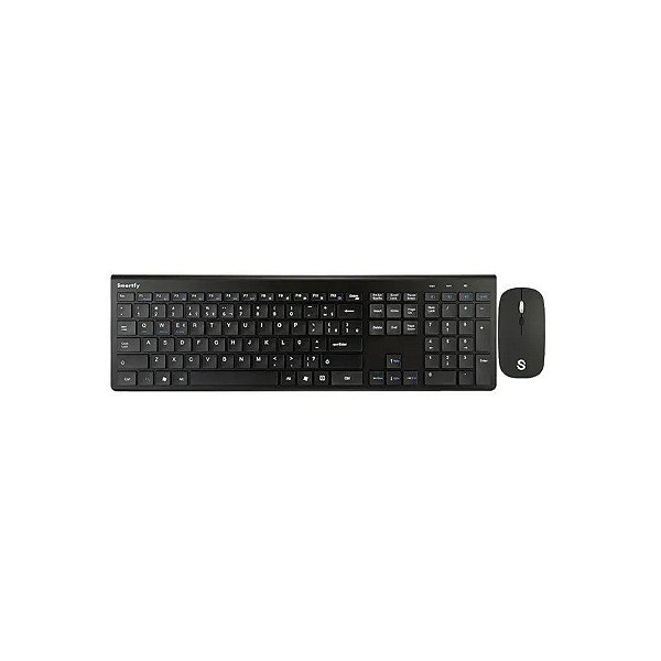 Teclado e Mouse Sem Fio Smartfy TW02B Português - Preto