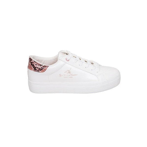 Calçado Royal County Of Berkshire Branco com Rosa Feminino 37