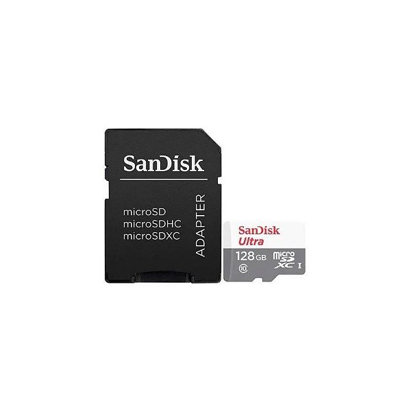 Cartão Micro SD 128GB Sandisk Ultra C10 100MB/s