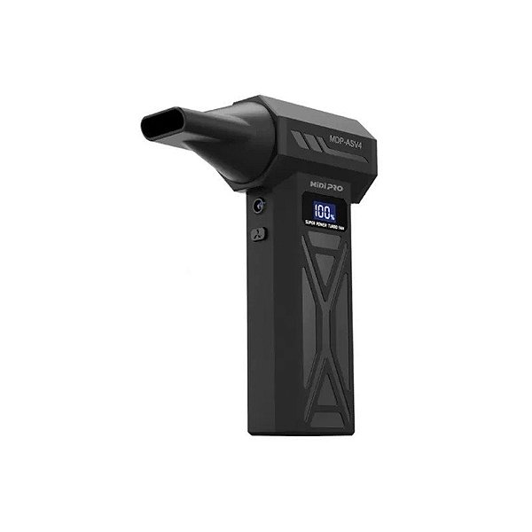 Mini Soprador e Aspirador Super Turbo Midipro MDP-ASV4 Preto