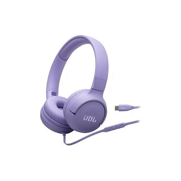 Fone JBL Tune T520C USB-C Roxo JBLT520CPURAM