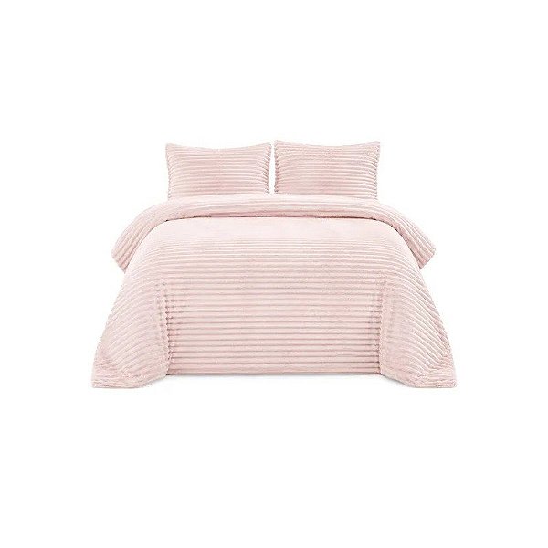 Cobertor com Fronha Goldsun Rosa 73X50CM 188X232CM